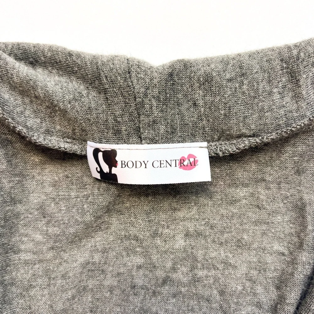 Y2K Body Central Gray Halter Cinched Top